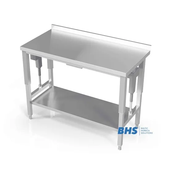 Table à réglage électrique avec étagère renforcée