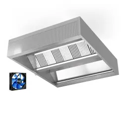 Hotte îlot avec apport d'air Novameta HFCD-150-240-48