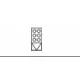 Module avec distributeur de gobelets Novameta BHS-Z-CUPS2x3DRW-35/80/90