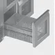 Réfrigérateur d'arrière-bar Novameta BHS-Z-FP0-G212-139/65/86