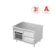 Comptoir de congélation bas H-650mm Novameta BHS-FP0-N125-94/70/65