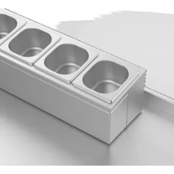 Support de conteneur Gastronorm Novameta BHS-Z-GNH-36/30/20
