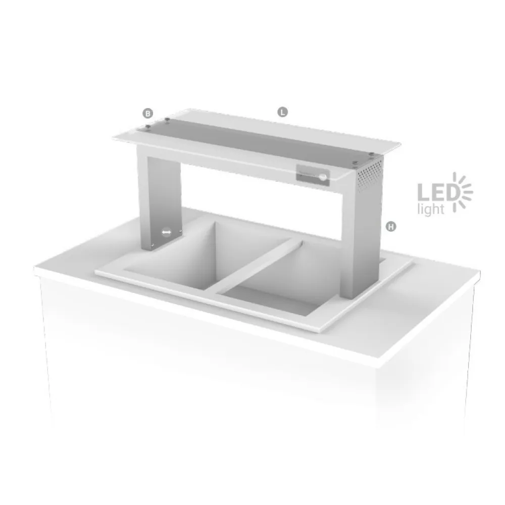 Étagère LED pour buffet Novameta LPA13-107/40/40