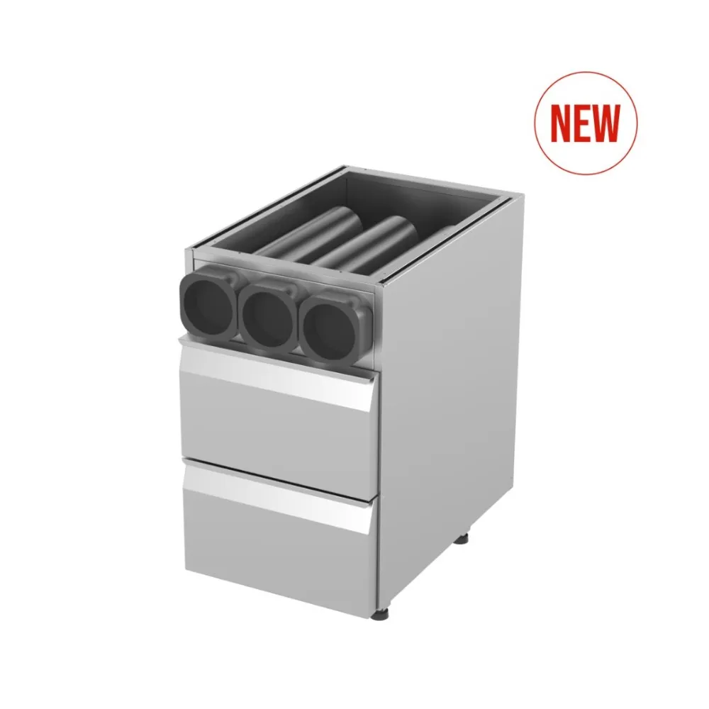 Module avec distributeur de gobelets Novameta BHS-Z-CUPS6H2DRW-95/80/90