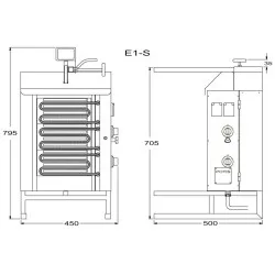 Grill à gyros électrique POTIS PG3151