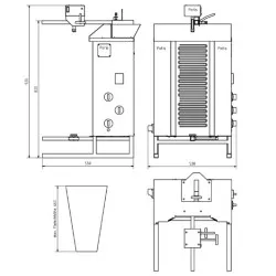 Grill à gyros électrique POTIS PG3551