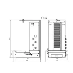 Grill à gyros électrique POTIS PG8651