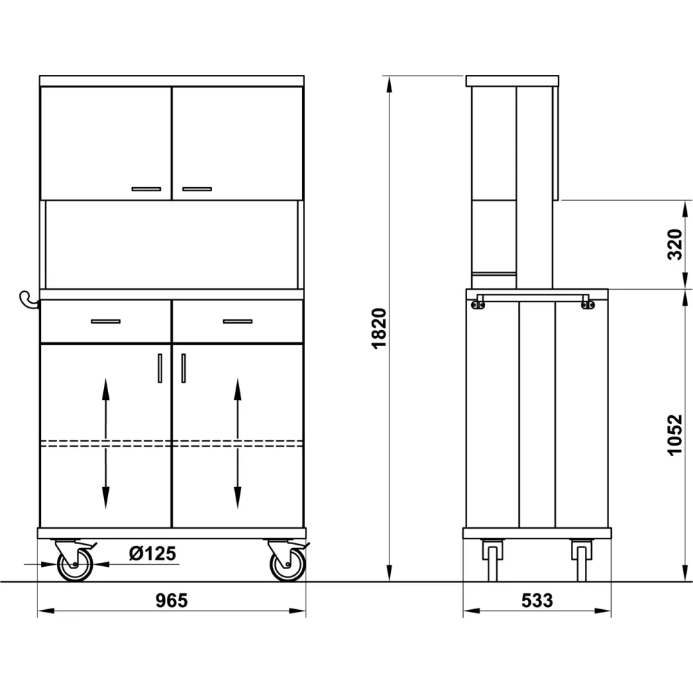 Station de service pour serveurs ROCAM 01500ALK2CHBR