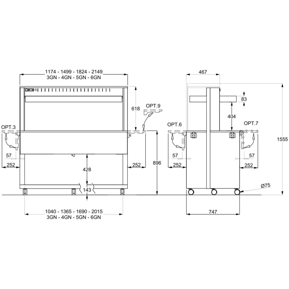 Vitrine libre-service ROCAM 01000ATH4FBMW