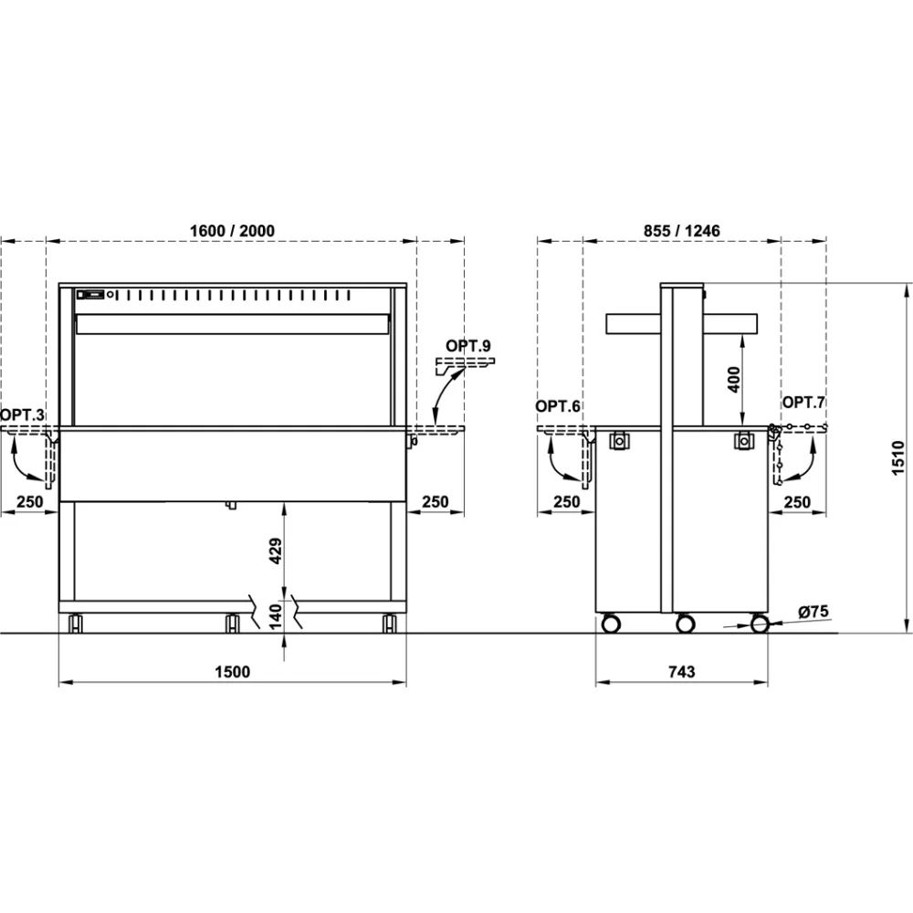 Vitrine libre-service ROCAM 01000ATH4FBM