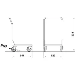 Chariot-plateforme ROCAM 04000C/CESTIN