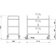 Chariot de service ROCAM 04000CER000IN
