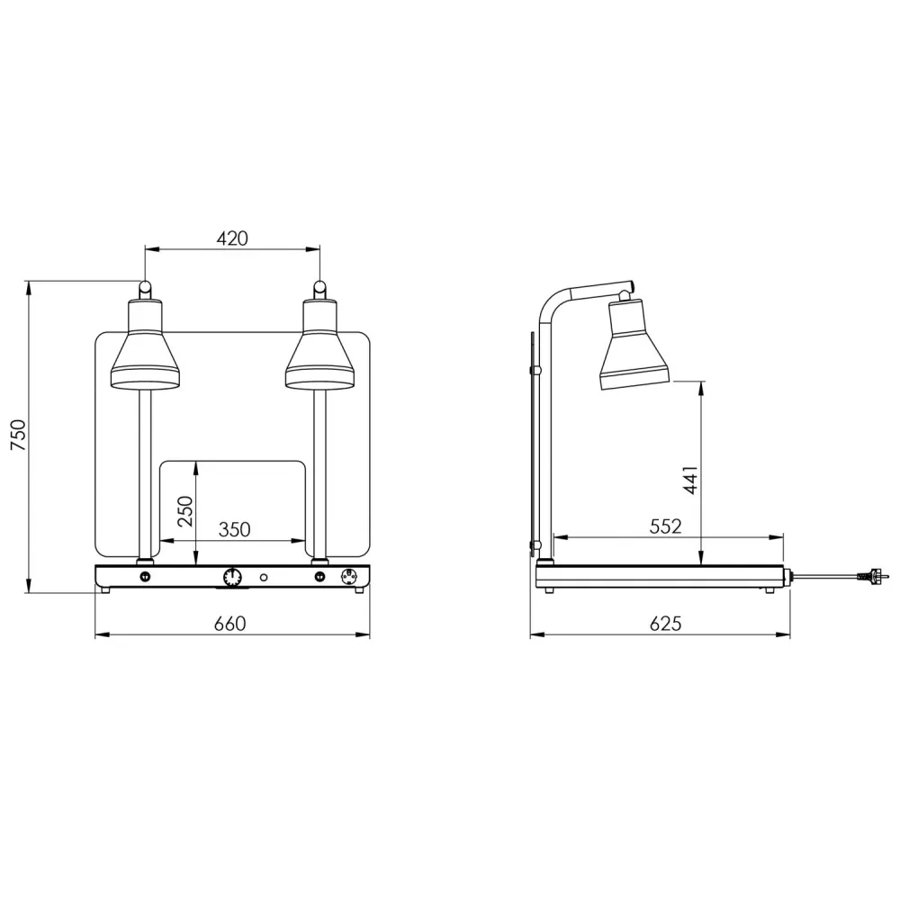 Lampe pour zone de service ROCAM 034CRHEL2/1FXP1P