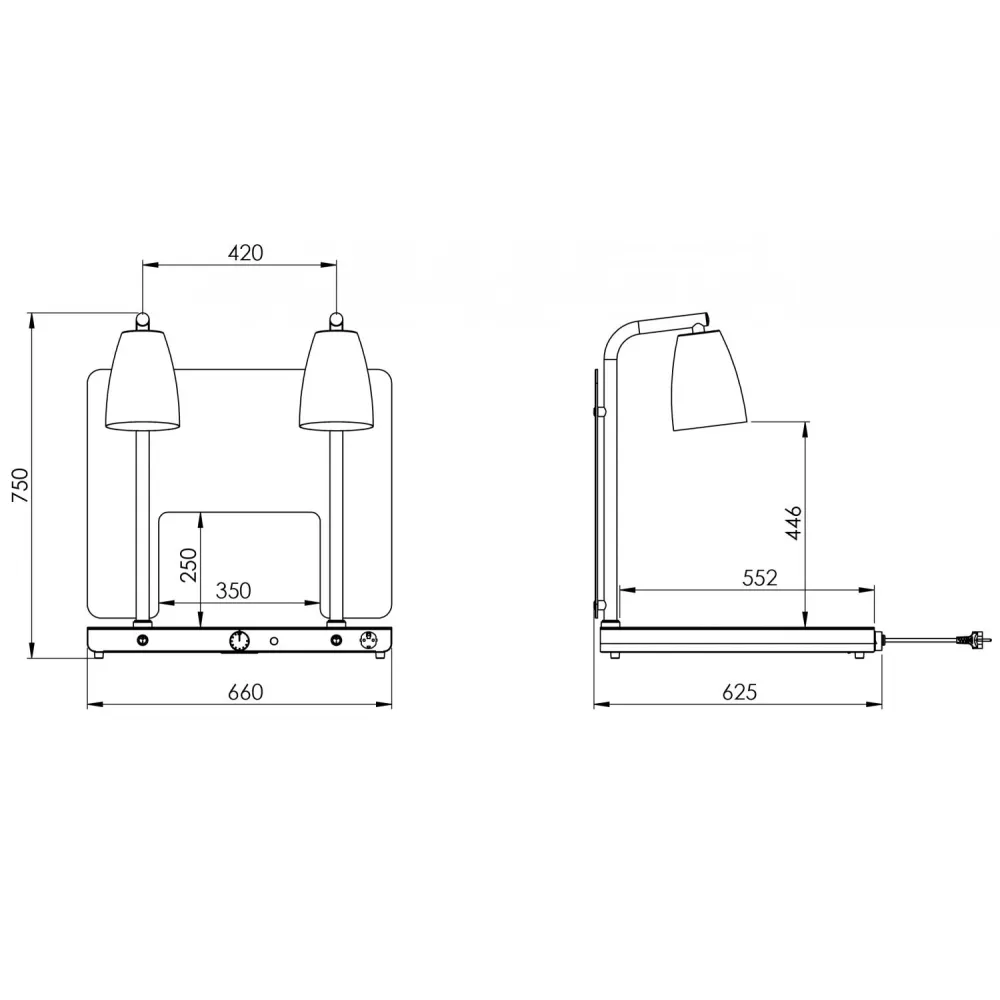 Lampe pour zone de service ROCAM 034CRHEL2/1FXP2P