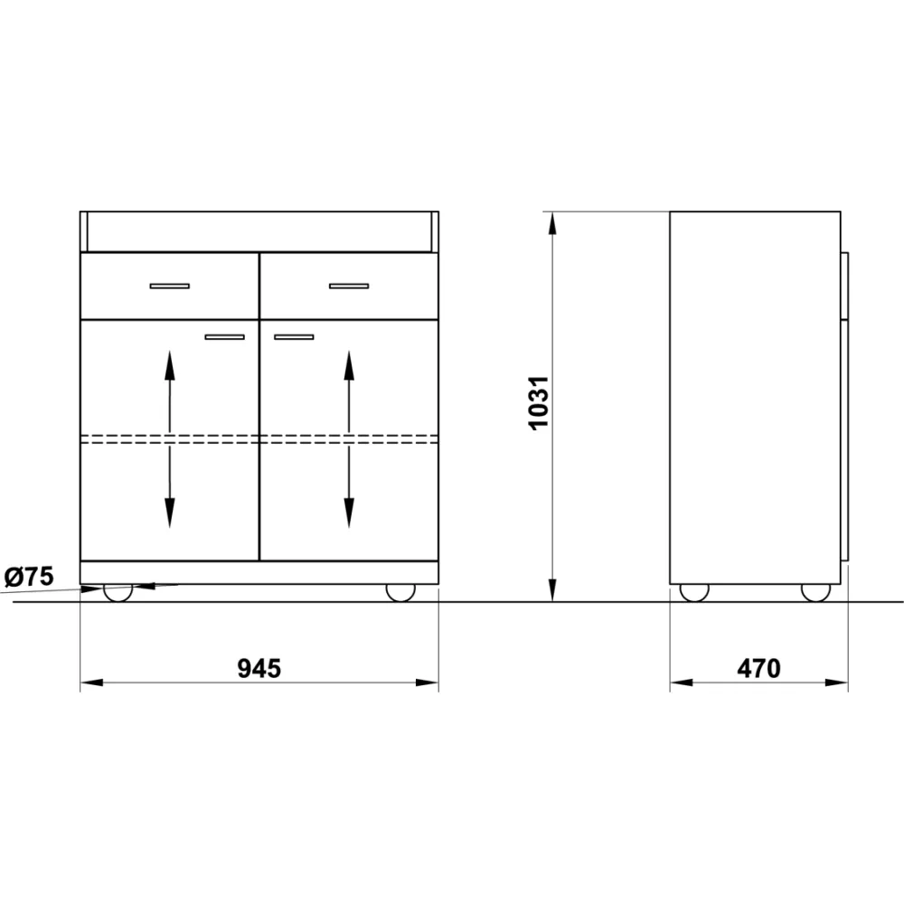 Station de service pour serveurs ROCAM 01500PER/B2BR