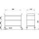 Chariot de service ROCAM 003NN500M/300