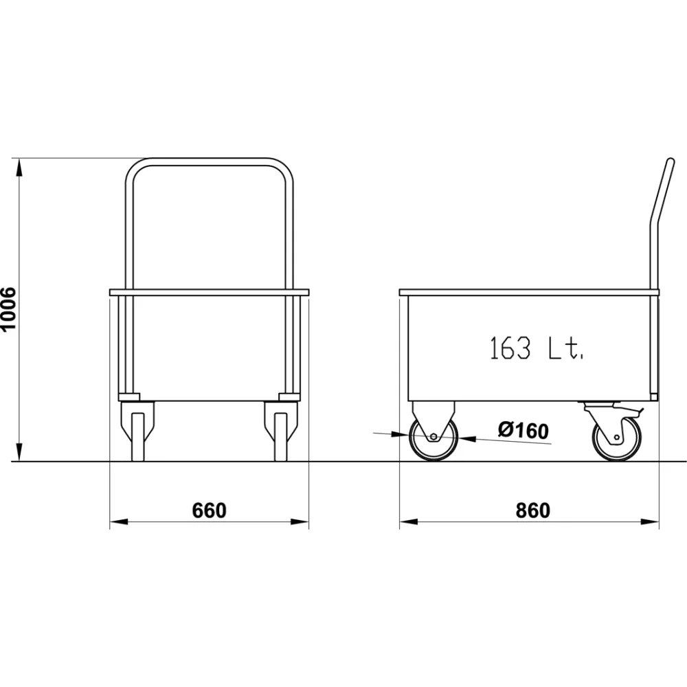 Chariot-plateforme ROCAM 04000V/VERDIN