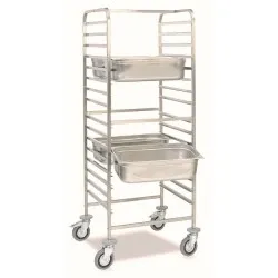 Chariot pour plaque et plateau GN 2/1 ROCAM 039002/1C16IN