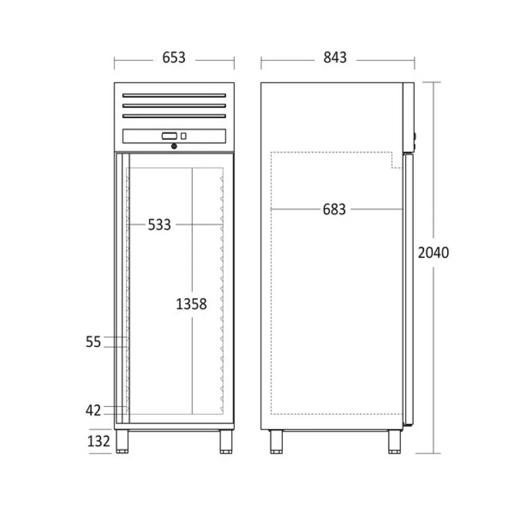 Réfrigérateur SCANDOMESTIC 63318510000GUR700X