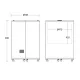 Vitrine cylindrique pour canettes SCANDOMESTIC 26320087BE10000