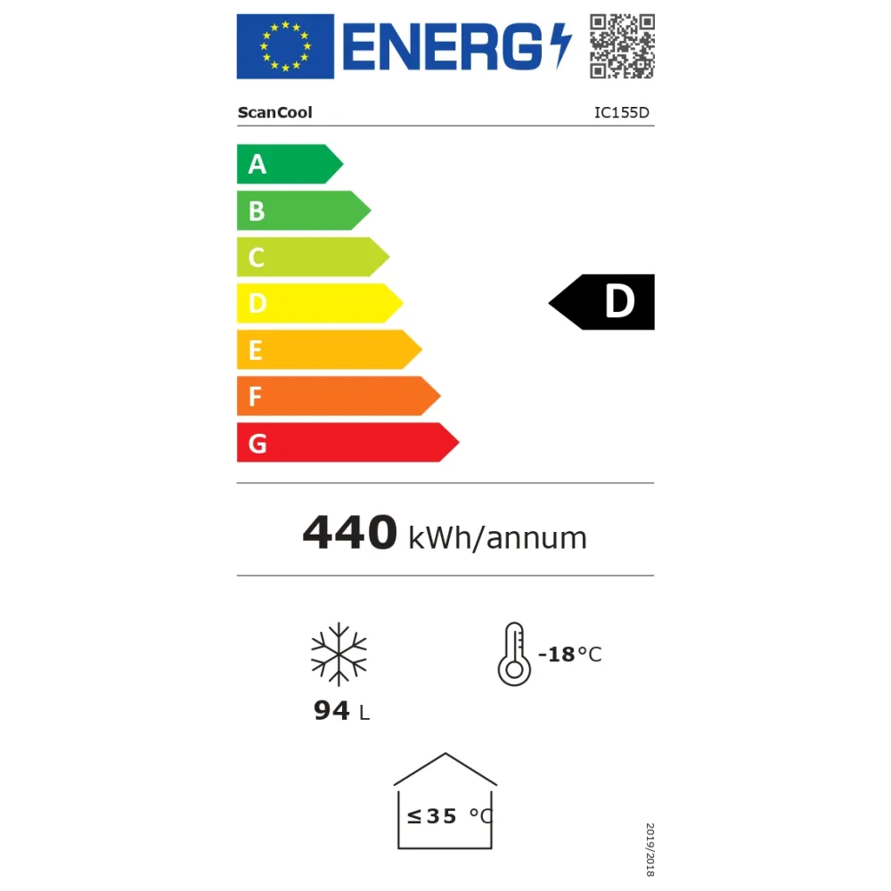 Congélateur coffre vitrine SCANDOMESTIC 23424310000IC155D