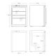 Armoire réfrigérée vitrée SCANDOMESTIC 35310145GDE10000