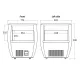 Vitrine cylindrique pour canettes SCANDOMESTIC 6031095BE10000