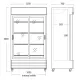 Armoire réfrigérée vitrée SCANDOMESTIC 26311002SLE310000