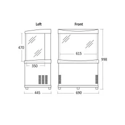 Vitrine cylindrique pour canettes SCANDOMESTIC 34310091E10000
