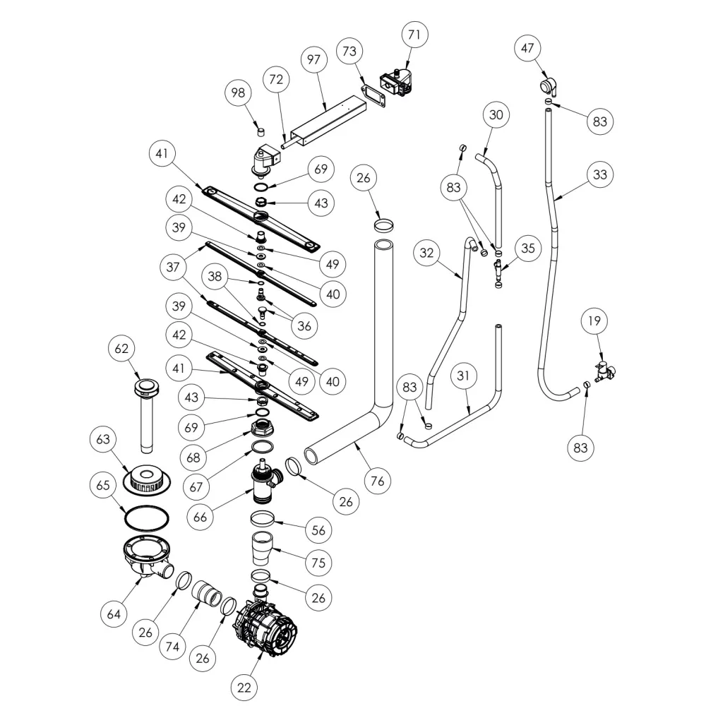 Plan éclaté Stalgast C000002