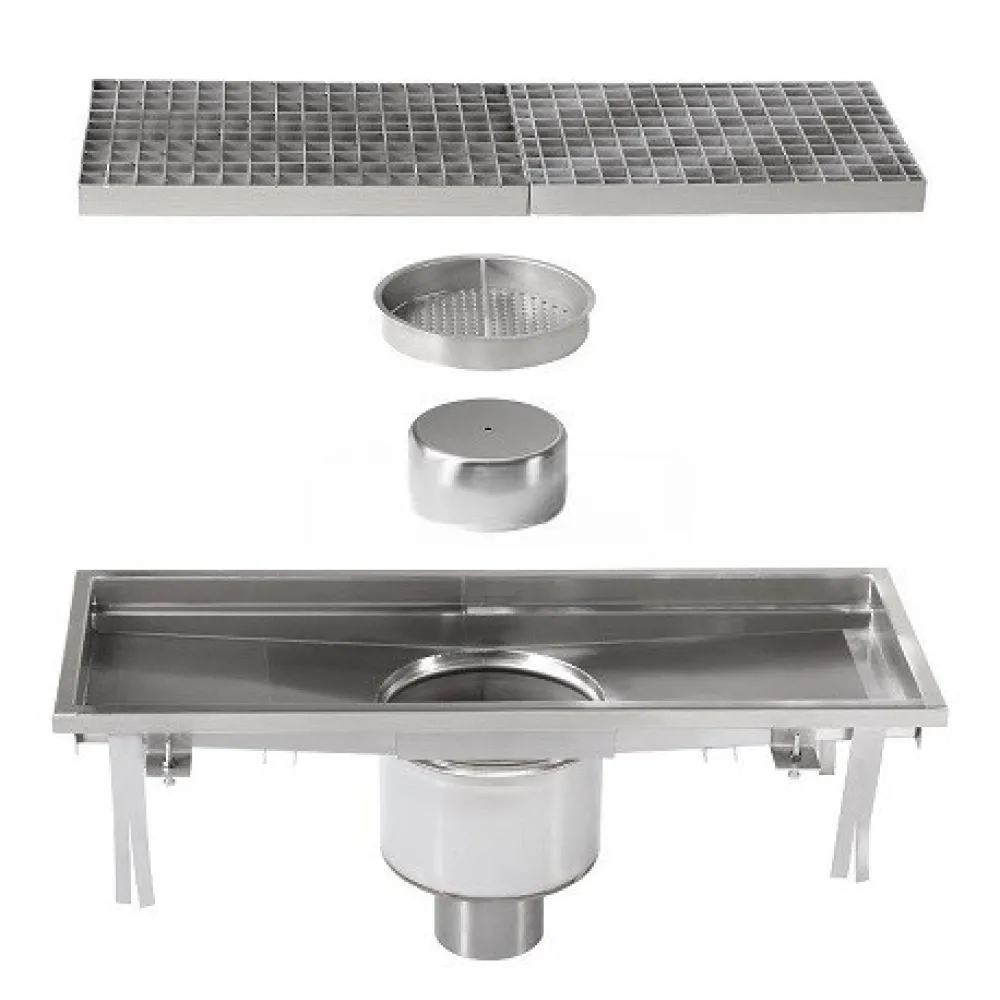 Caniveau de drainage avec siphon central BHS-G BHS-AB0500-300AK