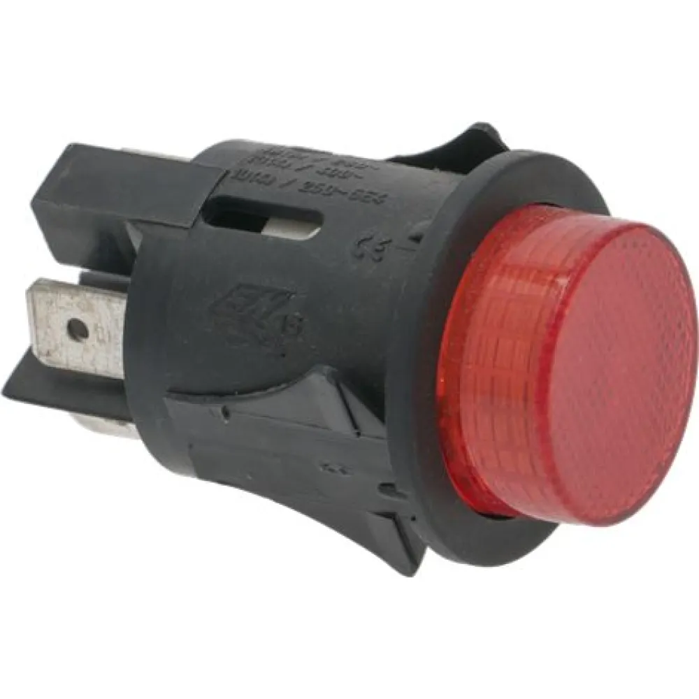 Bouton-poussoir bipolaire rouge LF 1319614