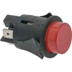 Bouton-poussoir bipolaire rouge LF 1319614