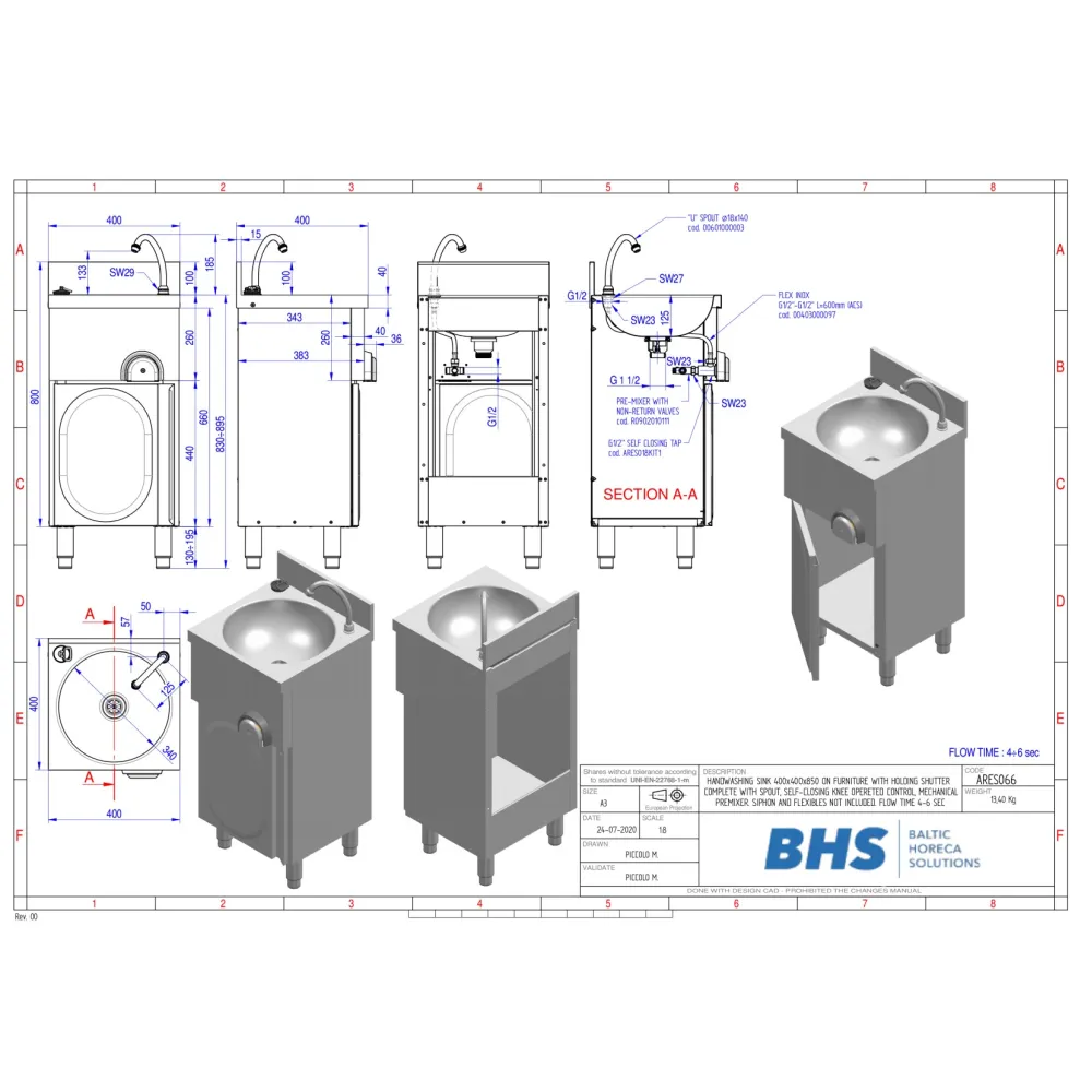 Mitigeur automatique MONOLITH ARES066