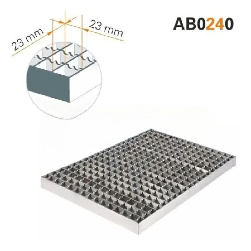 Grille antidérapante, maille 23×23 BHS-G BHS-AB0240-030AK
