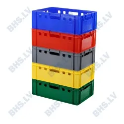 5 caisses de stockage boucherie Eurobox E2 empilables BHS-HoReCa E2_BOXES