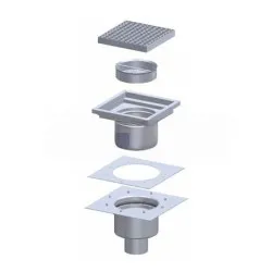 Siphon de sol en deux parties BHS-G BHS-SD-AB060