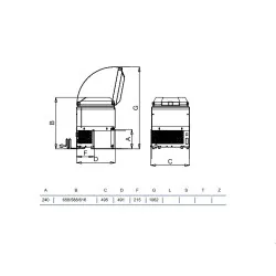 Vitrine de présentation de crème glacée STAFF Ice system 1959 V410VFI