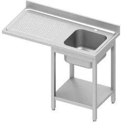 Table en acier inoxydable avec évier Stalgast 980956120