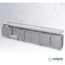 Module de mobilier en inox BHS-HoReCa 983655060K