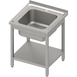 Table avec évier et étagère Stalgast 983136060