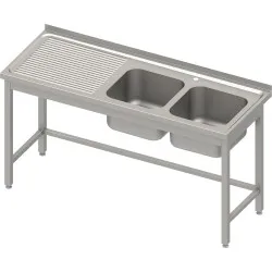 Table en acier inoxydable avec évier Stalgast 983926160