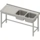 Table en acier inoxydable avec évier Stalgast 983926160