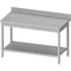 Table facile à monter avec étagère, profondeur 600 mm GREDIL 950046180