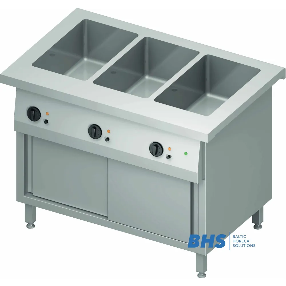 Bain-marie chaud avec armoire chauffante Stalgast BHS228111