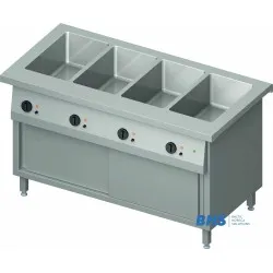 Bain-marie chaud avec armoire chauffante Stalgast BHS229151