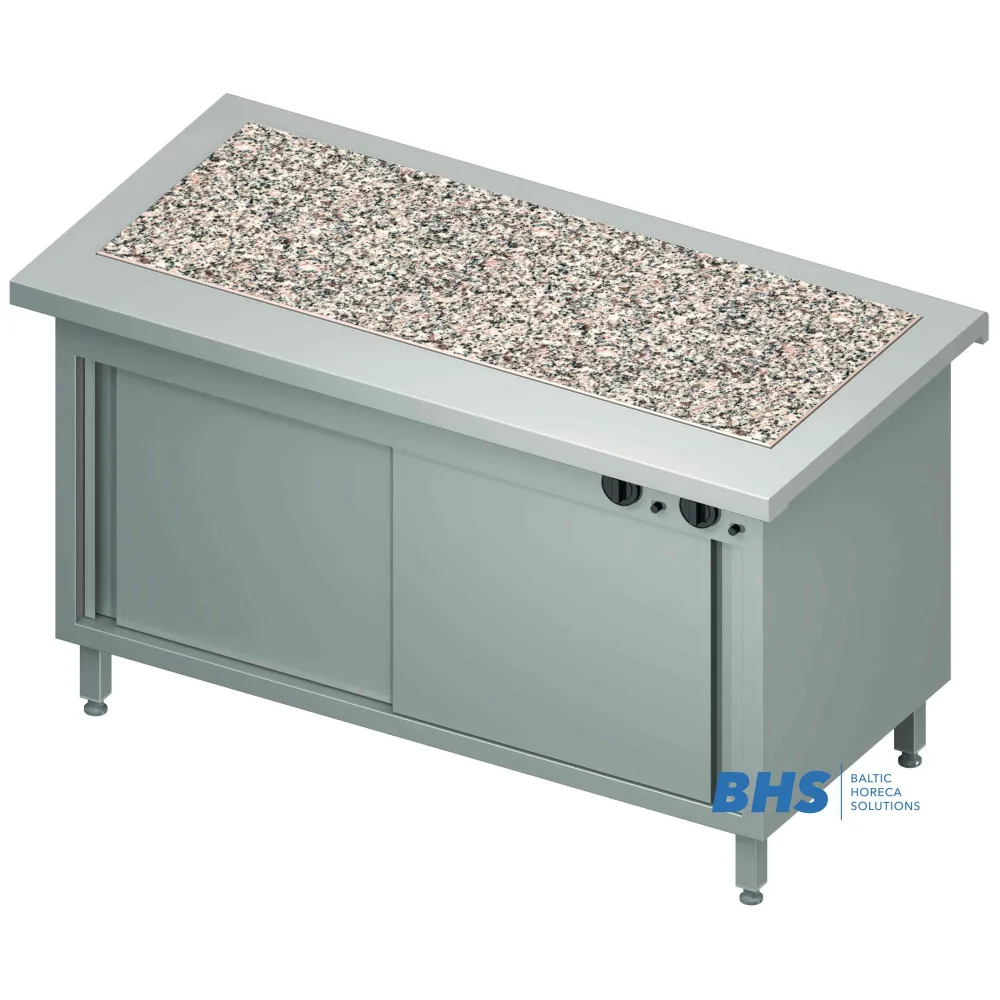 Armoire chaude ou neutre avec dessus en granit chauffant Stalgast BHS231111