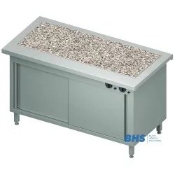 Armoire chaude ou neutre avec dessus en granit chauffant Stalgast BHS231151