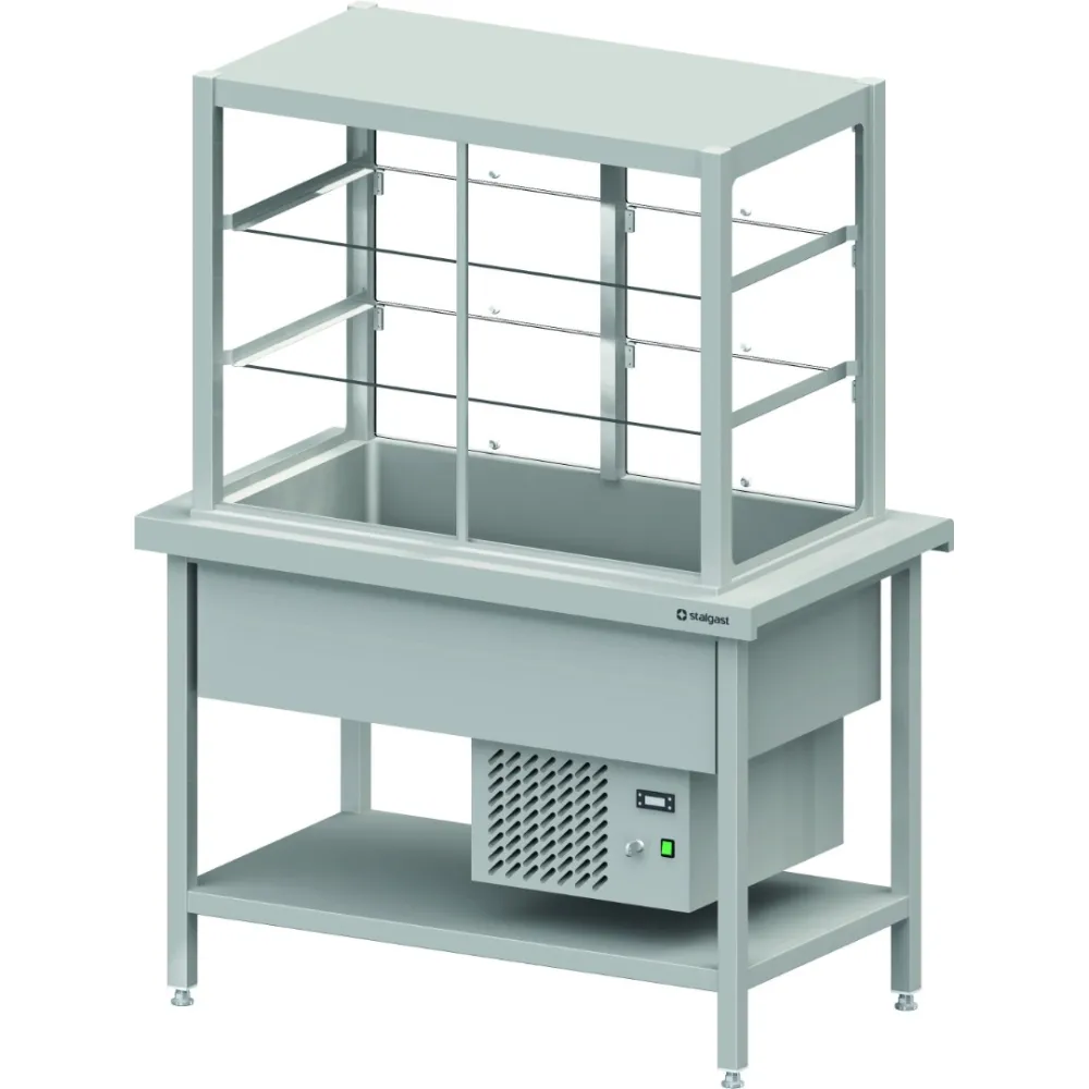 Comptoir avec vitrine de distribution Stalgast BHS113121