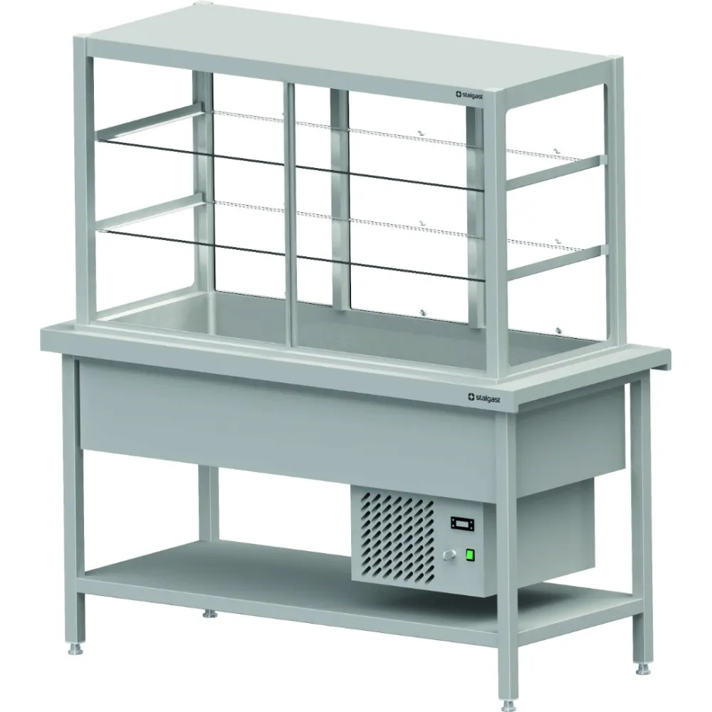 Comptoir avec vitrine de distribution Stalgast BHS114151